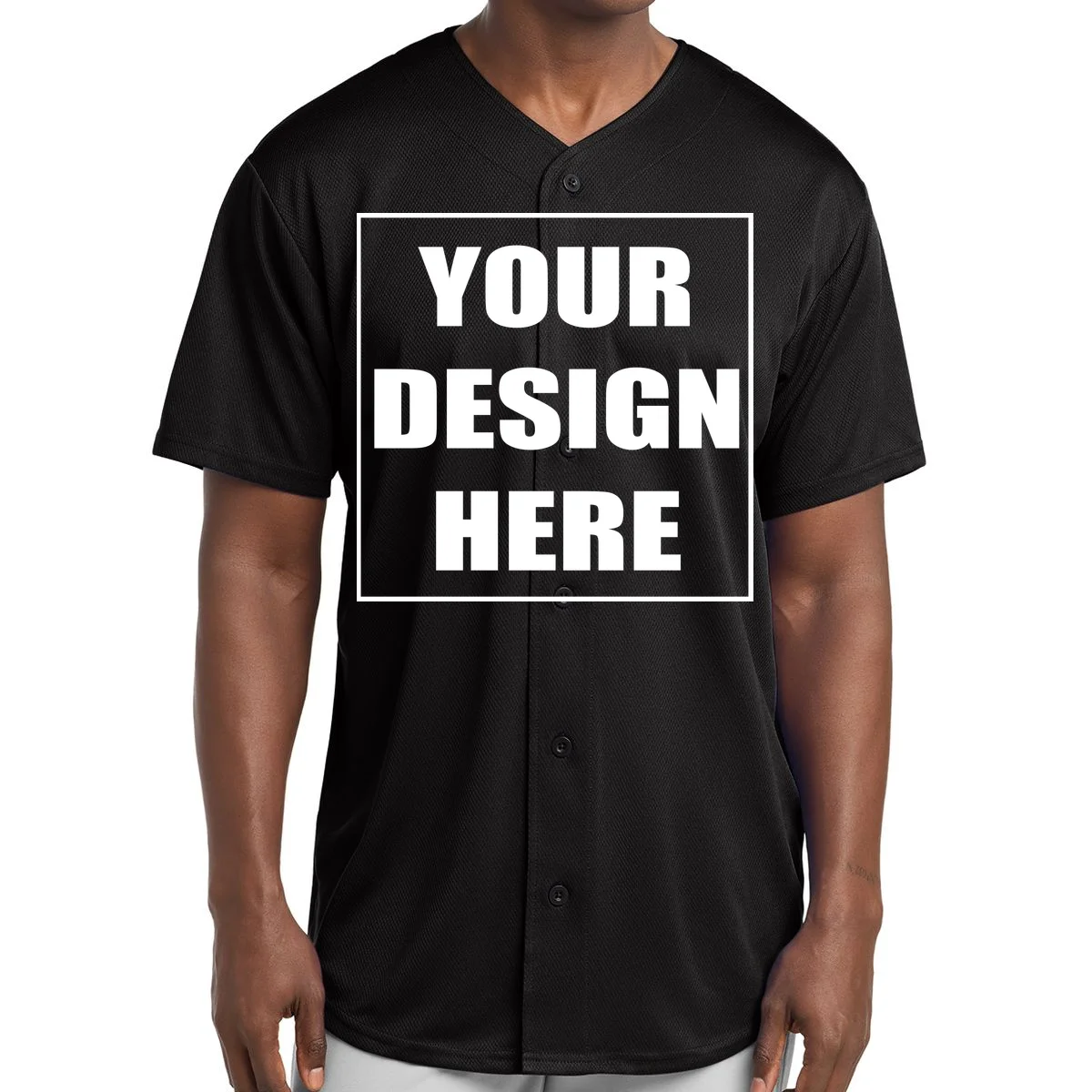 Create Your Own Custom Full Button Softball Jersey - Front
