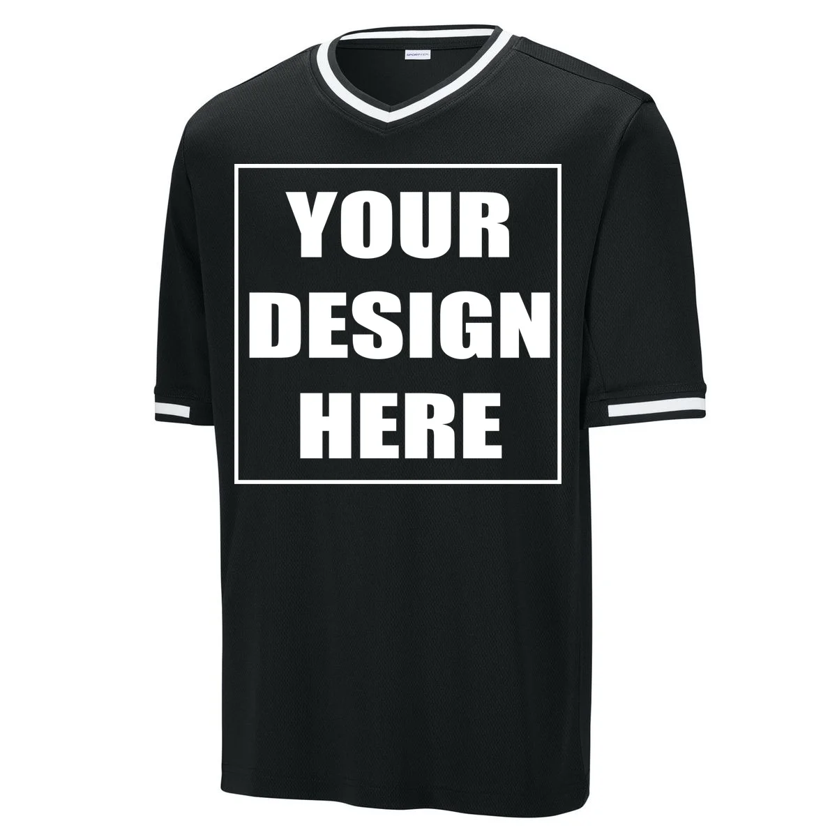 Create Your Own Custom Tough Mesh V-Neck Baseball Jersey - Front 1