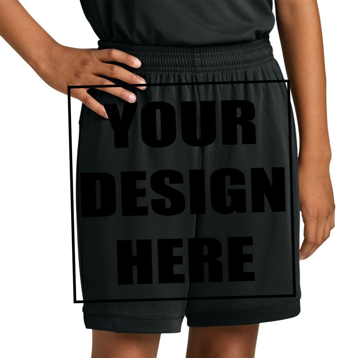 Create Your Own Custom Sport-Tek Youth Club 5 Short YST4420 - Front 1