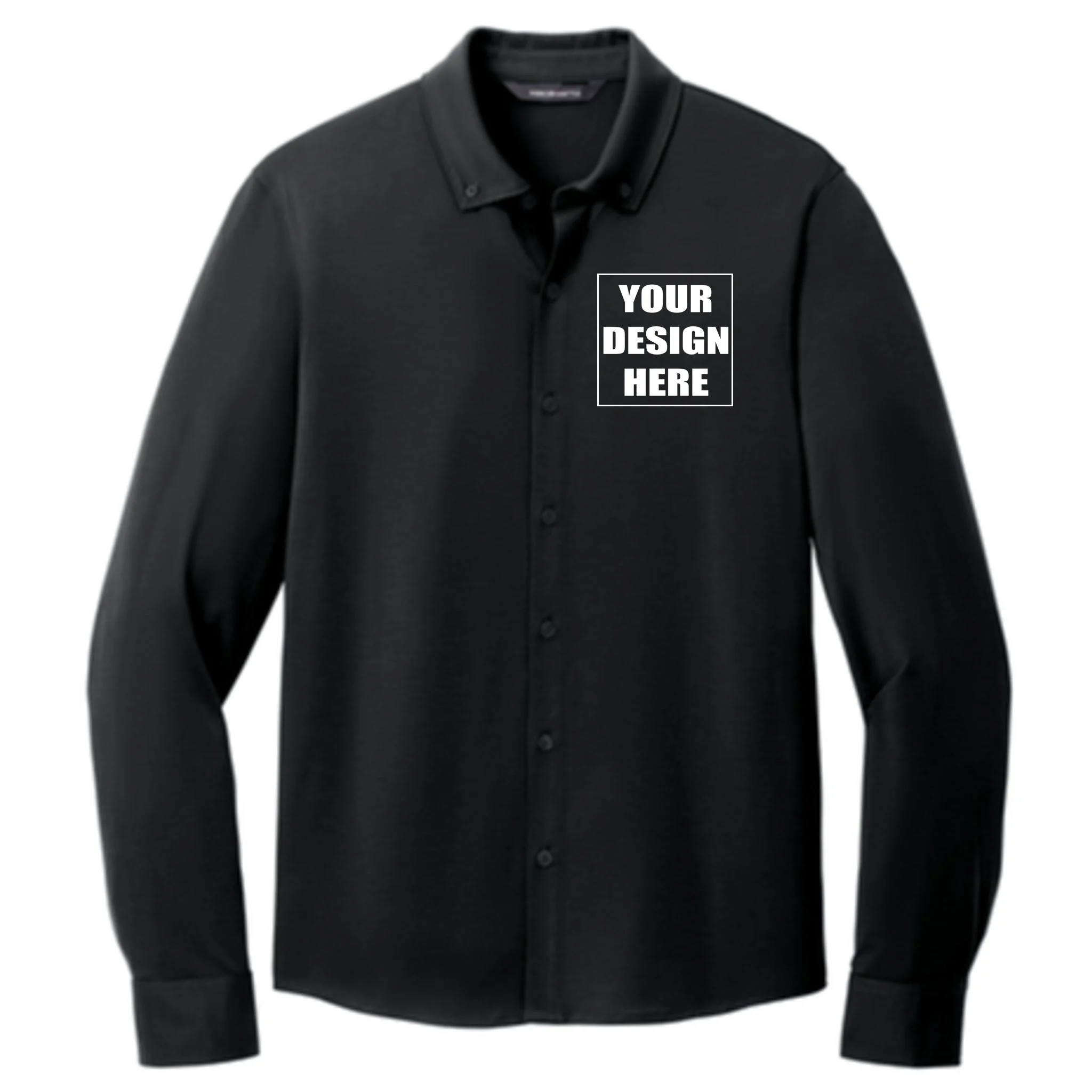 Create Your Own Custom Long Sleeve Button-Up Shirt Front