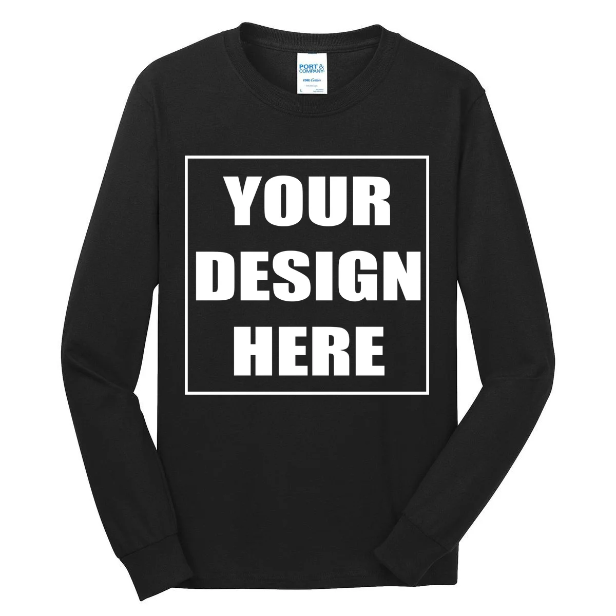 Create Your Own Custom Men's Tall Long Sleeve Shirt - Front