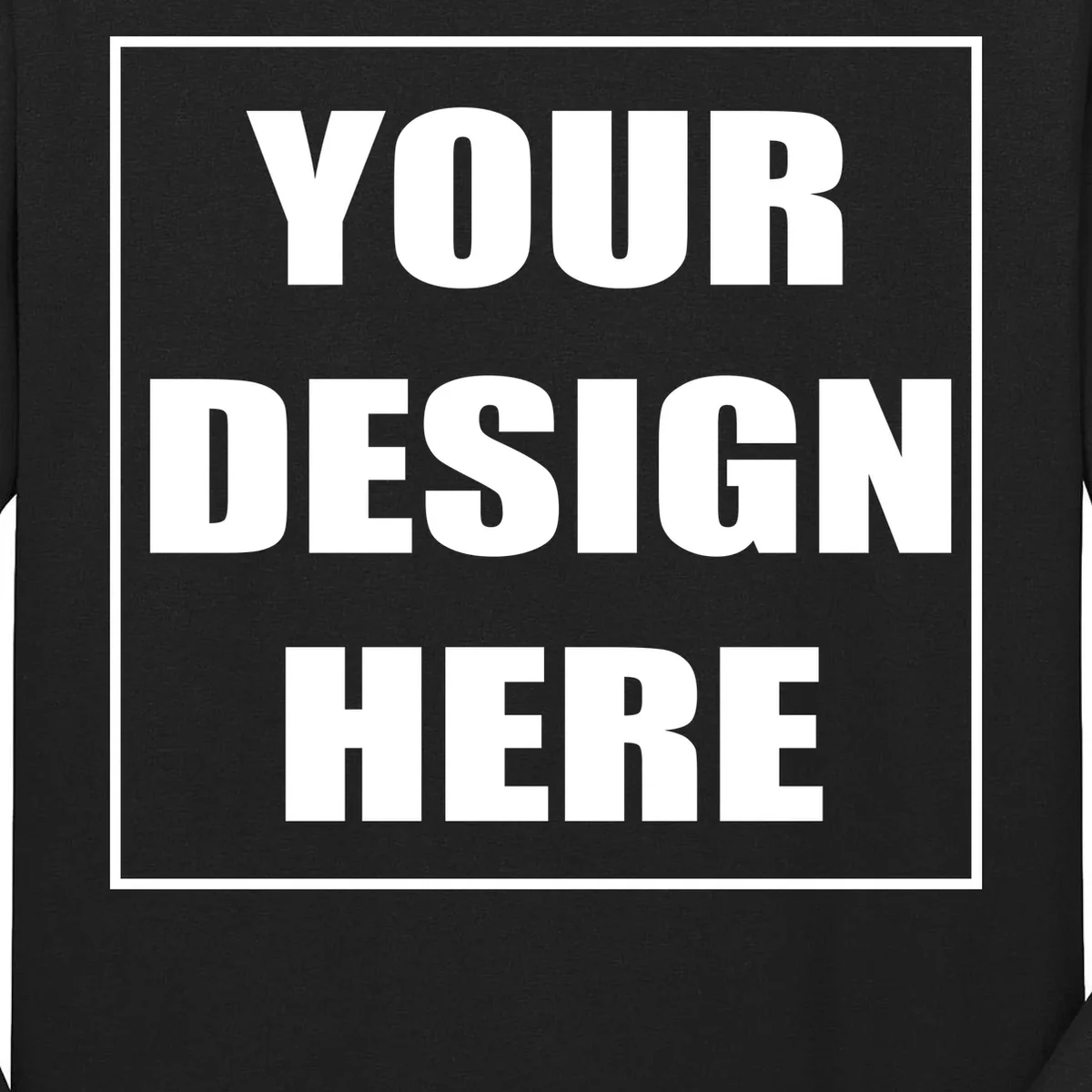 Create Your Own Custom Men's Tall Long Sleeve Shirt - Front - Close-up