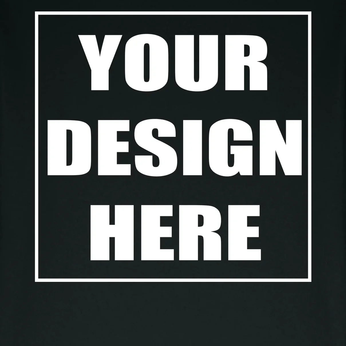 Create Your Own Custom Heavyweight T-Shirt - Front - Close-up