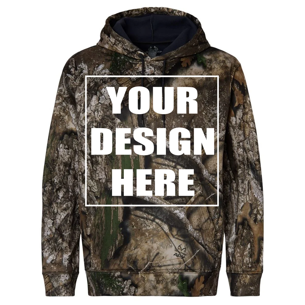 Create Your Own Custom Unisex Realtree® Performance Hooded Sweatshirt - Front