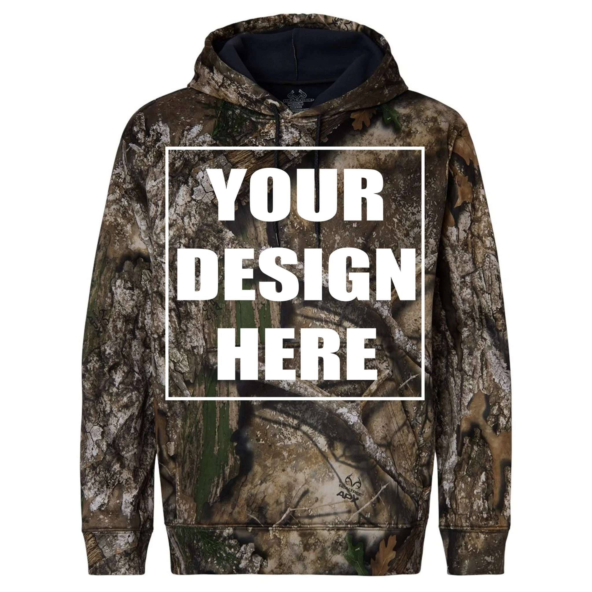 Create Your Own Custom Unisex Realtree® Performance Hooded Sweatshirt Front