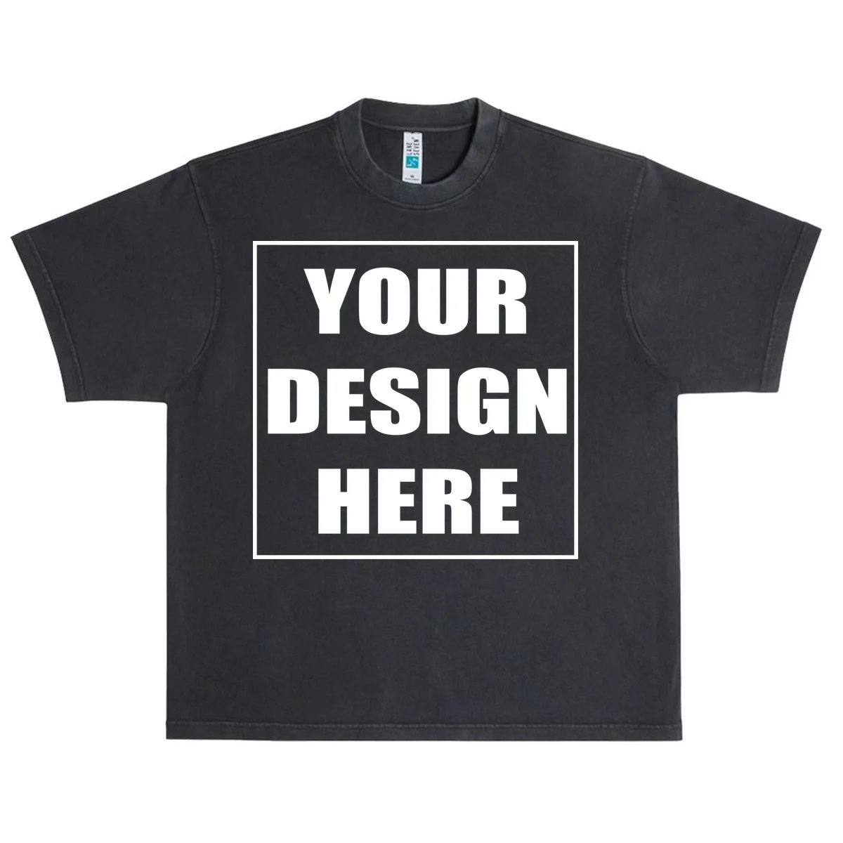 Create Your Own Custom Oversized Heavyweight Tee - Front