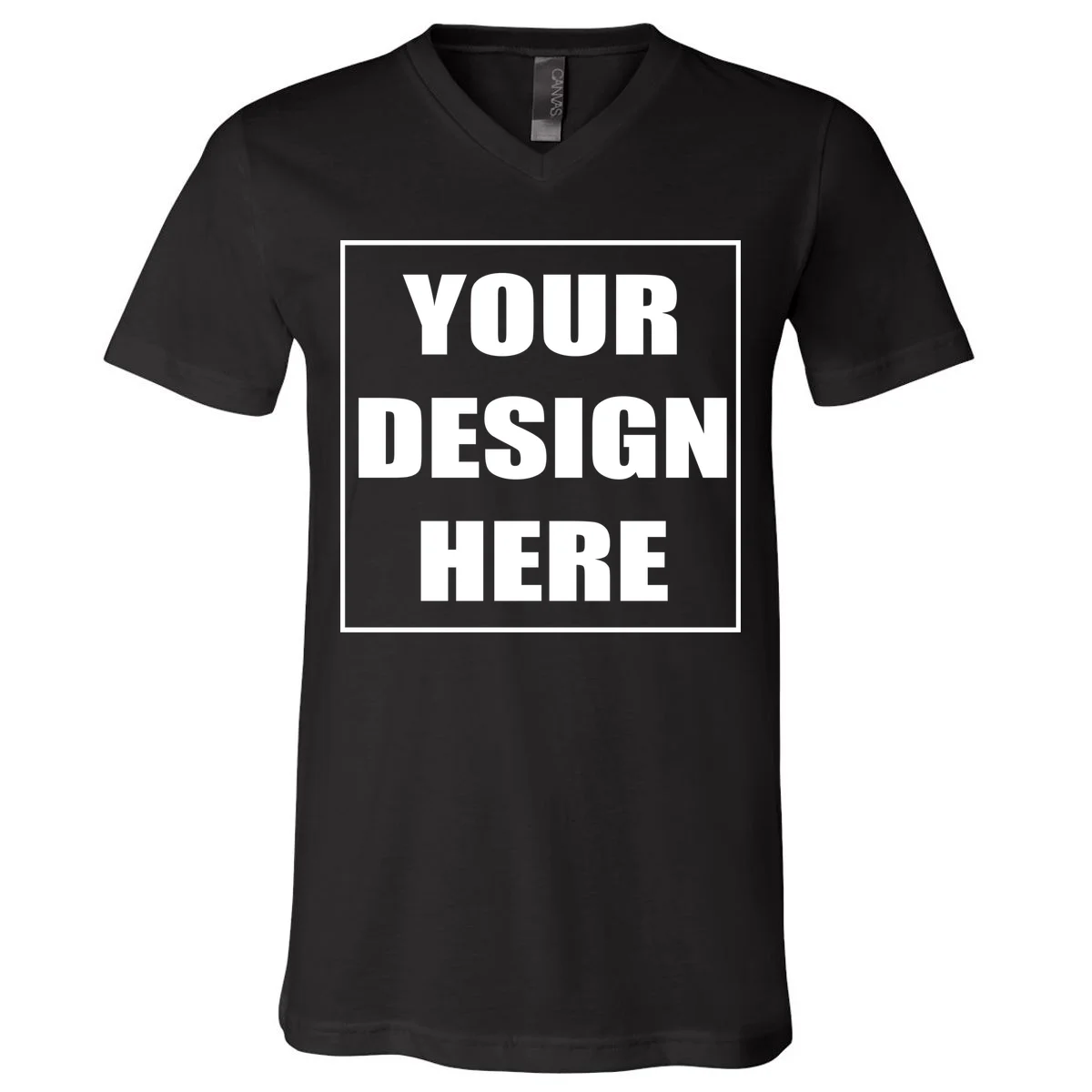 Create Your Own Custom V-Neck T-Shirt - Front