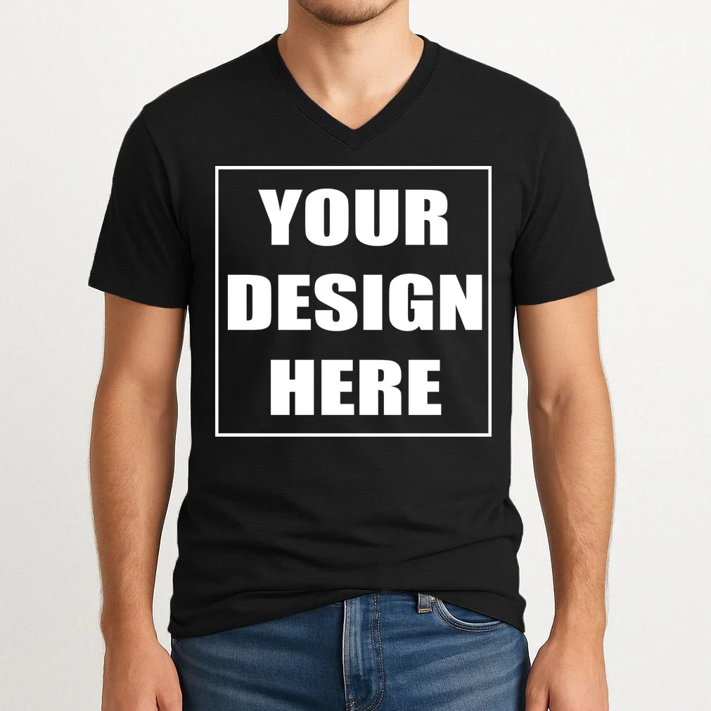 Create Your Own Custom V-Neck T-Shirt - Front 1