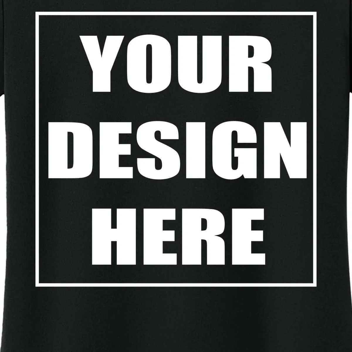 Create Your Own Custom Women's Performance T-Shirt - Front - Close-up