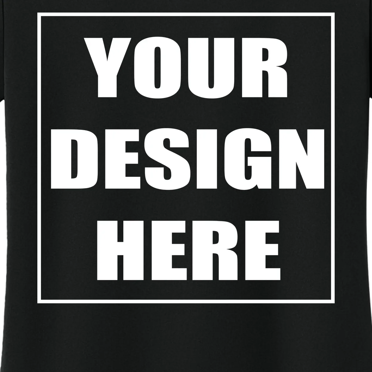 Create Your Own Custom Women's Performance T-Shirt - Front - Close-up