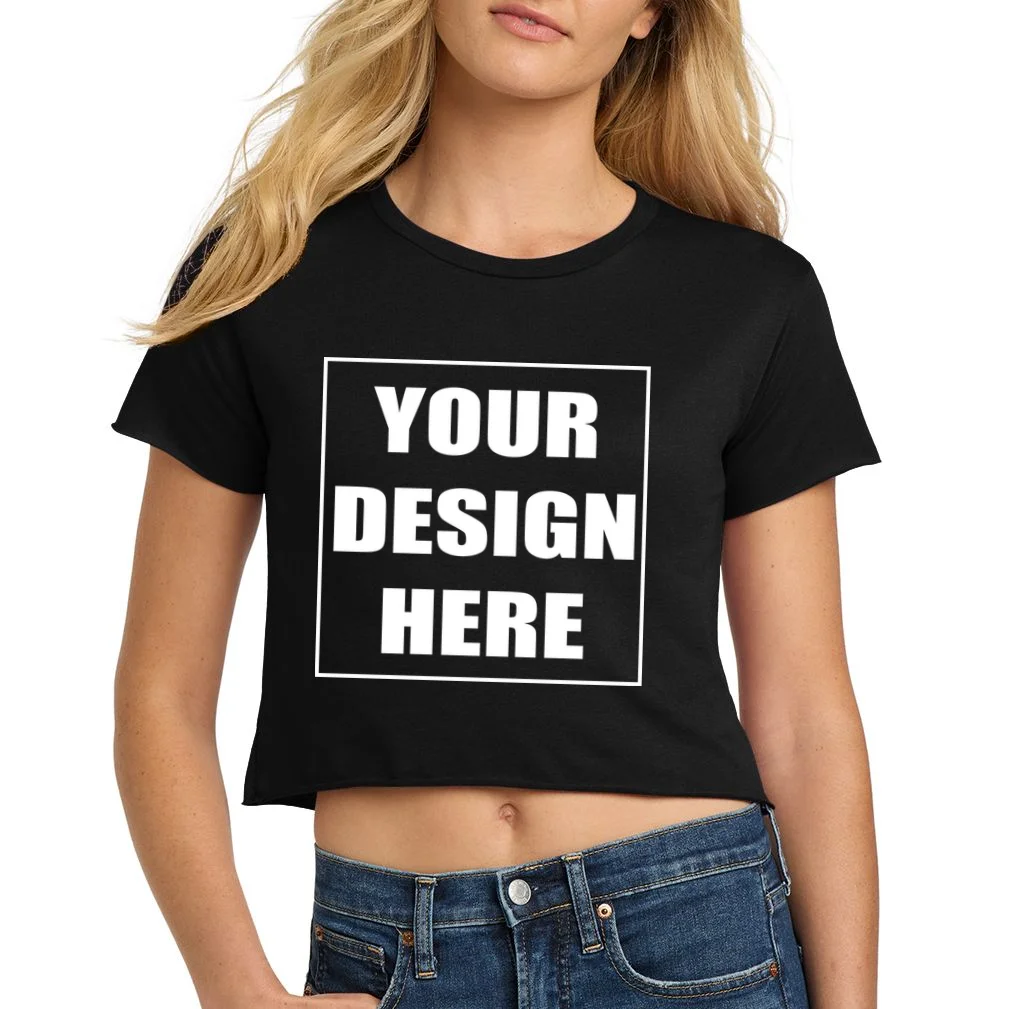 Create Your Own Custom Women's Crop Top T-Shirt - Front 1
