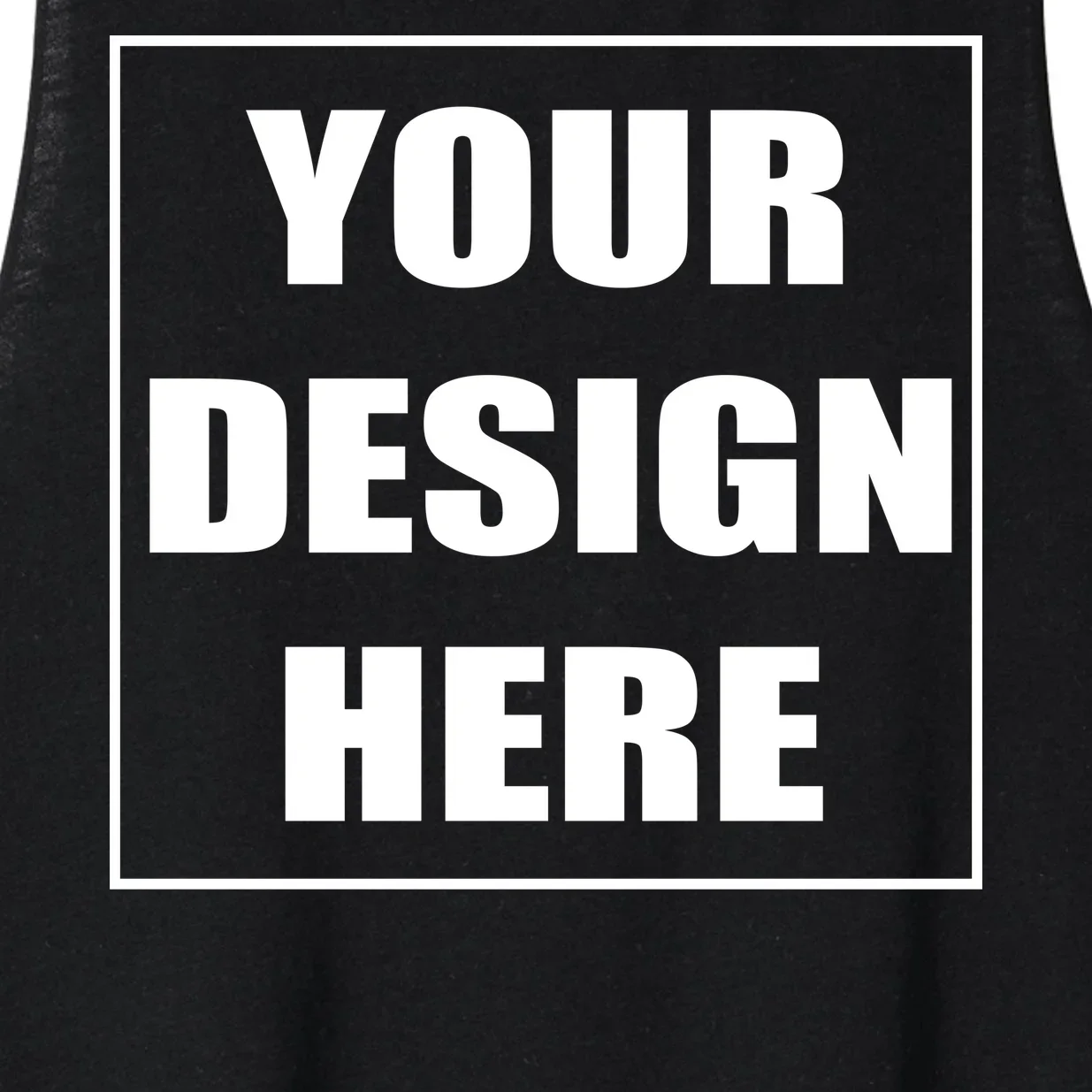 Create Your Own Custom Bella+Canvas Women's Racerback Cropped Tank Top - Front - Close-up