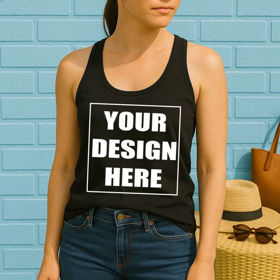 Create Your Own Custom Women's Racerback Tank - Front 1