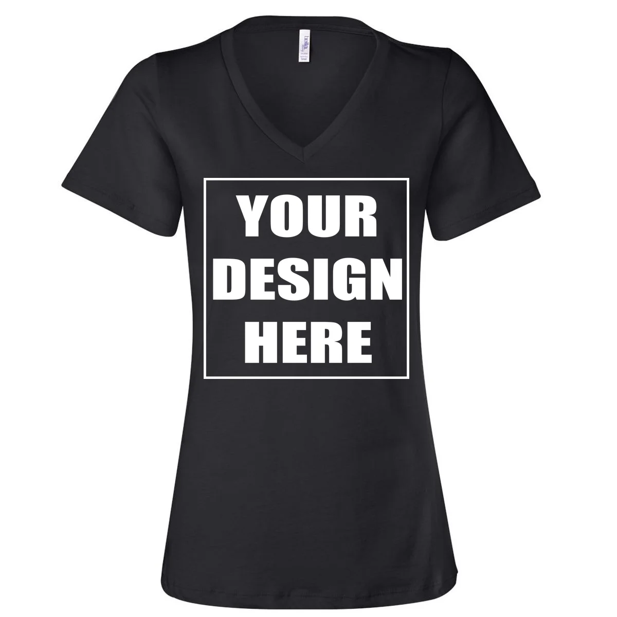 Create Your Own Custom Women's V-Neck T-Shirt - Front