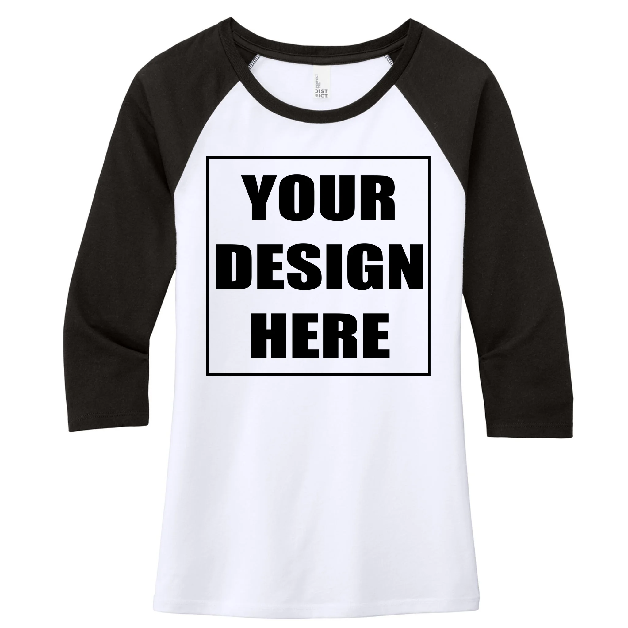 Create Your Own Custom Women's Raglan T-Shirt - Front