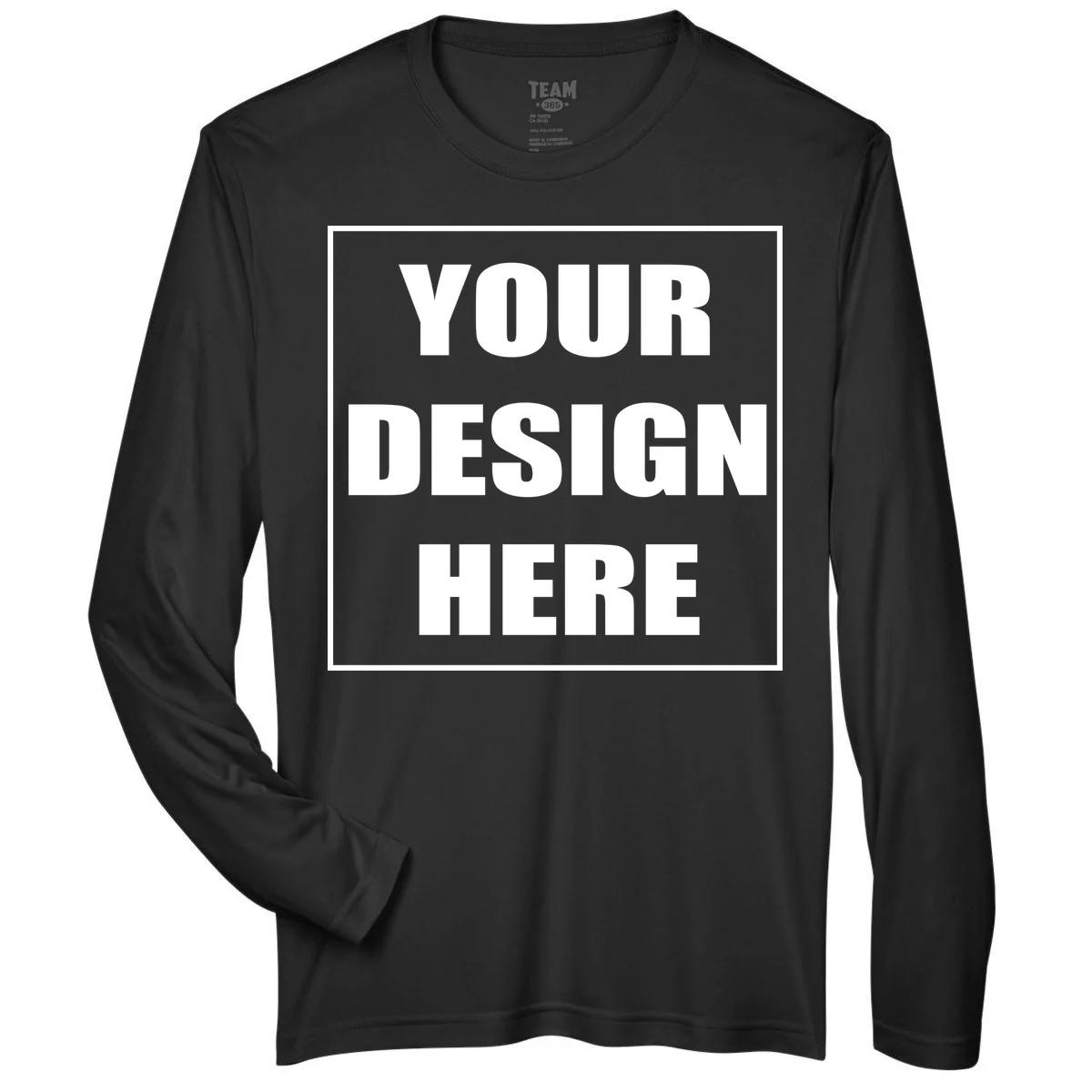 Create Your Own Custom Men's Performance Long Sleeve Shirt - Front