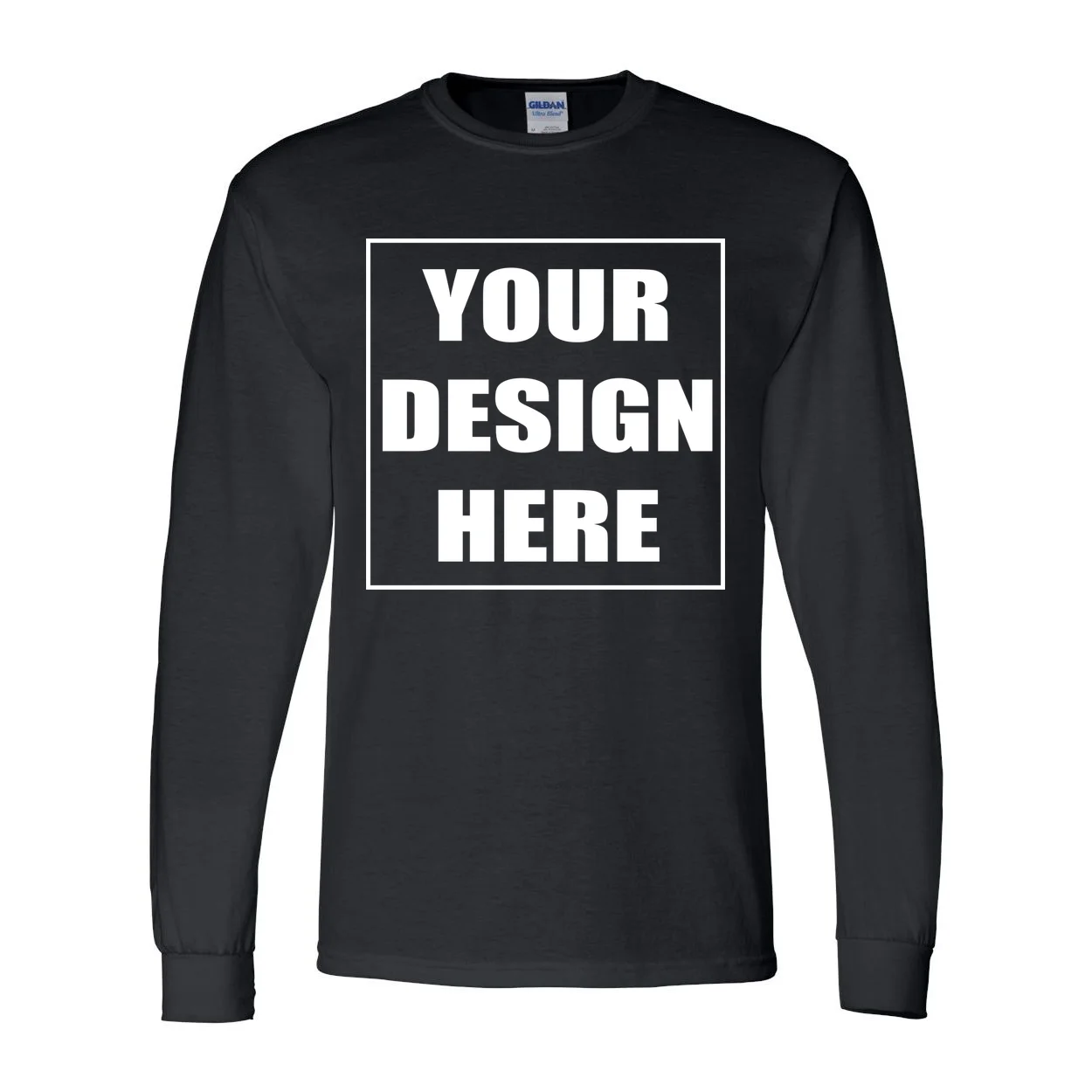 Create Your Own Custom Gildan Men's Long Sleeve Shirt Front