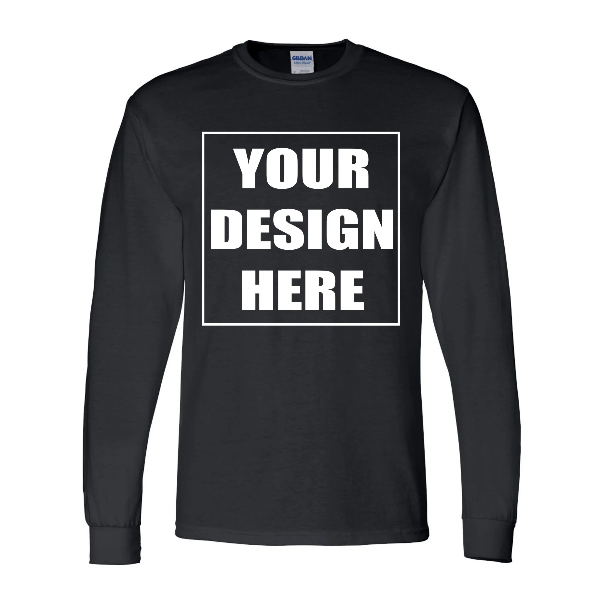 Create Your Own Custom Gildan Men's Long Sleeve Shirt Front