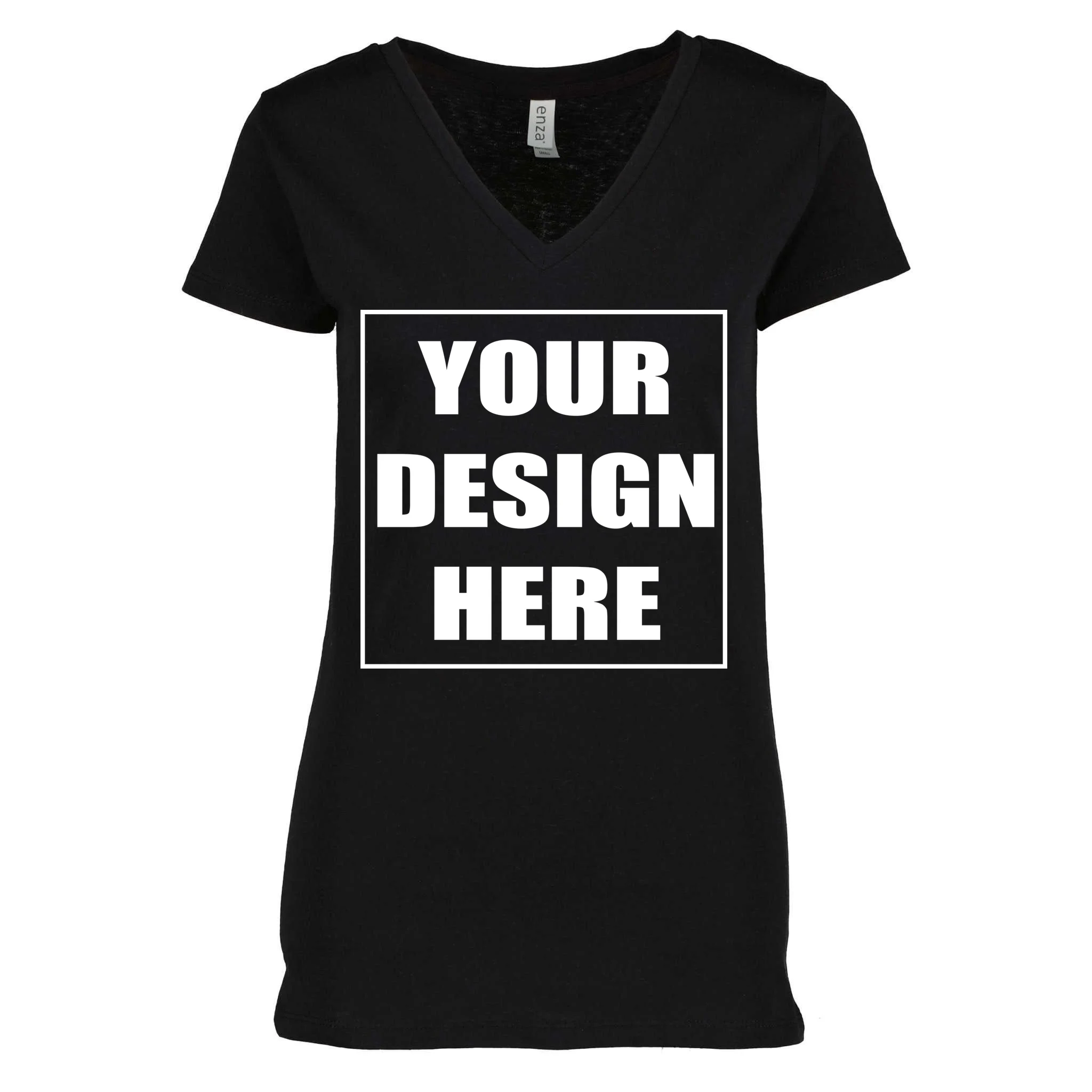 Create Your Own Custom Women's V-Neck T-Shirt Front