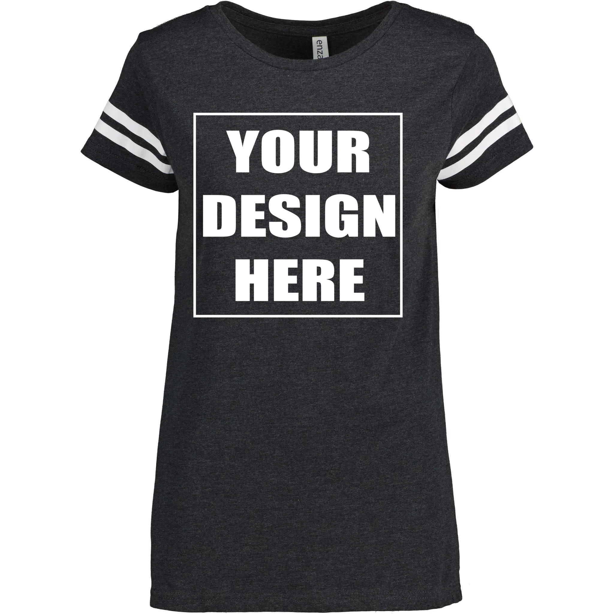 Create Your Own Custom Women's Football T-Shirt Front