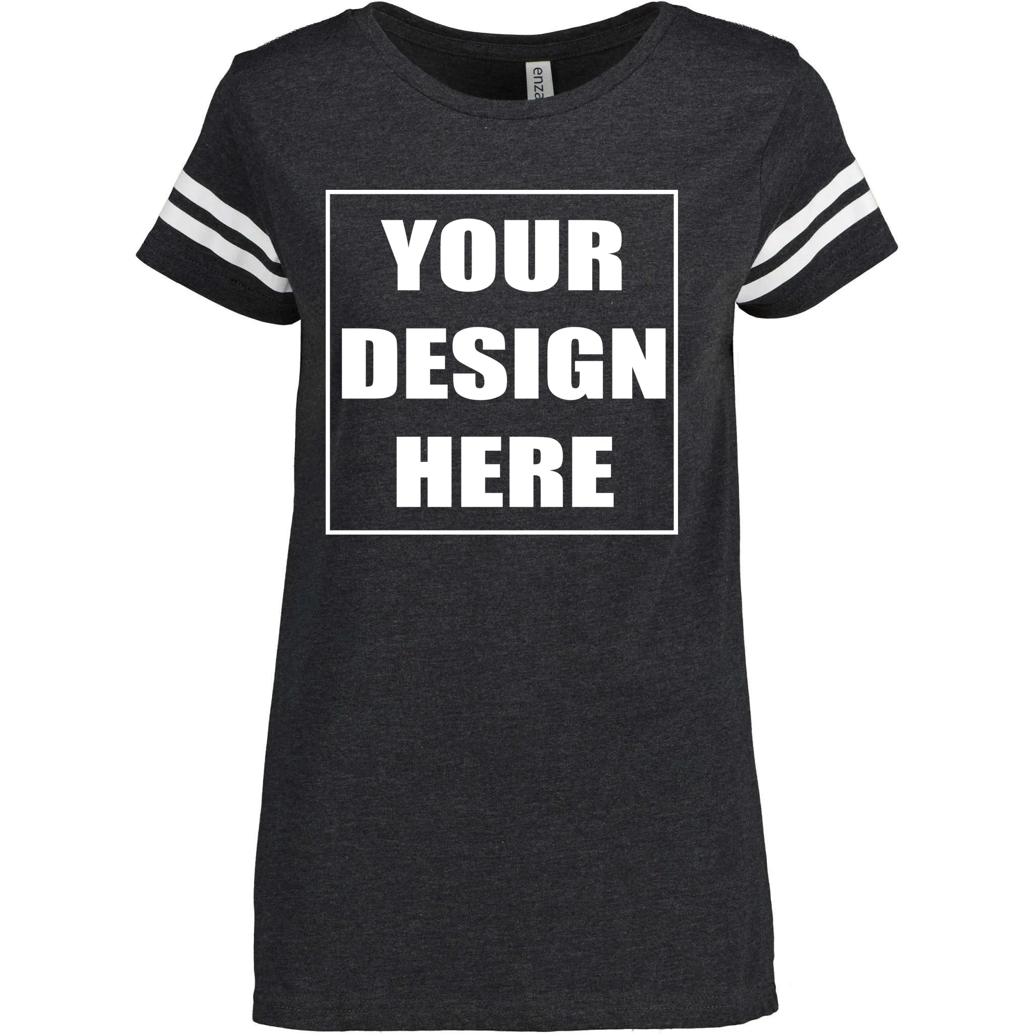 Create Your Own Custom Women's Football T-Shirt Front