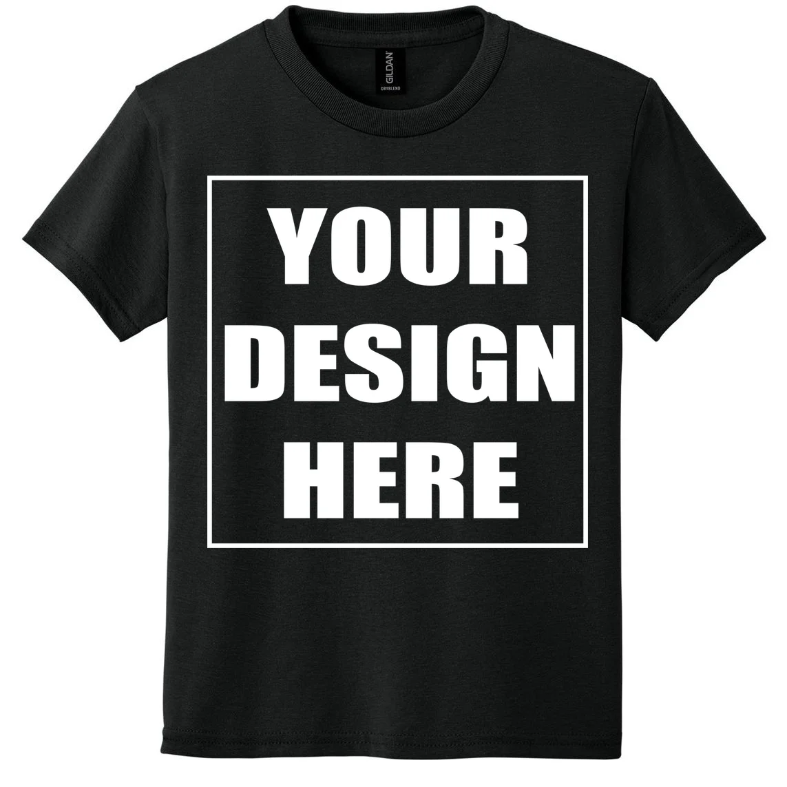 Create Your Own Custom Youth DryBlend 50 Cotton/50 Poly T-Shirt Front