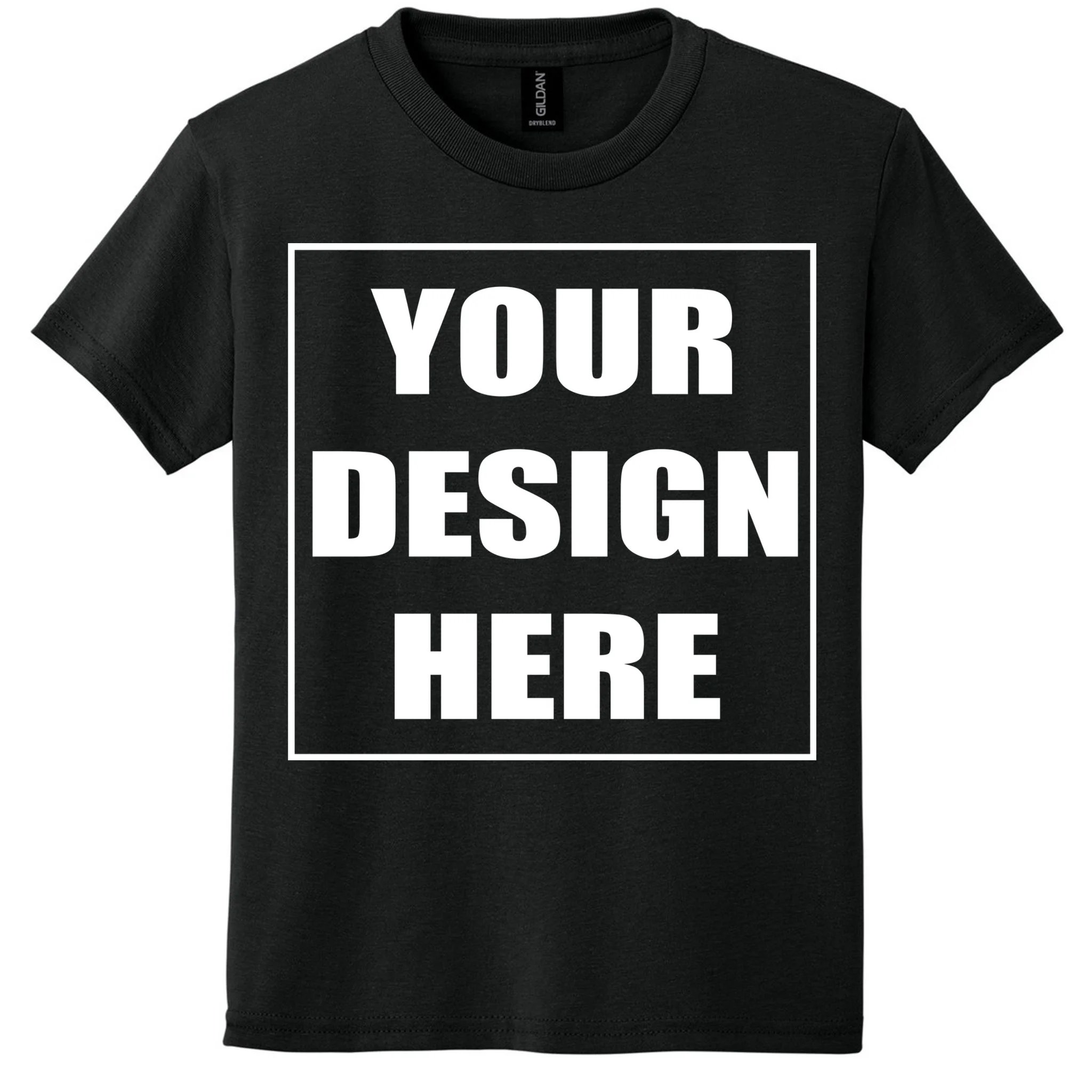Create Your Own Custom Youth DryBlend 50 Cotton/50 Poly T-Shirt Front