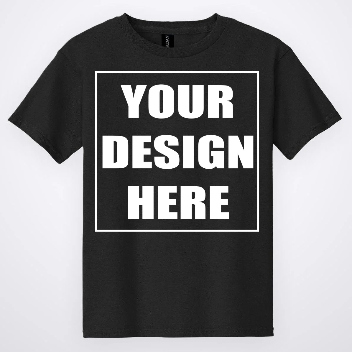 Create Your Own Custom Gildan Kids T-Shirt Front