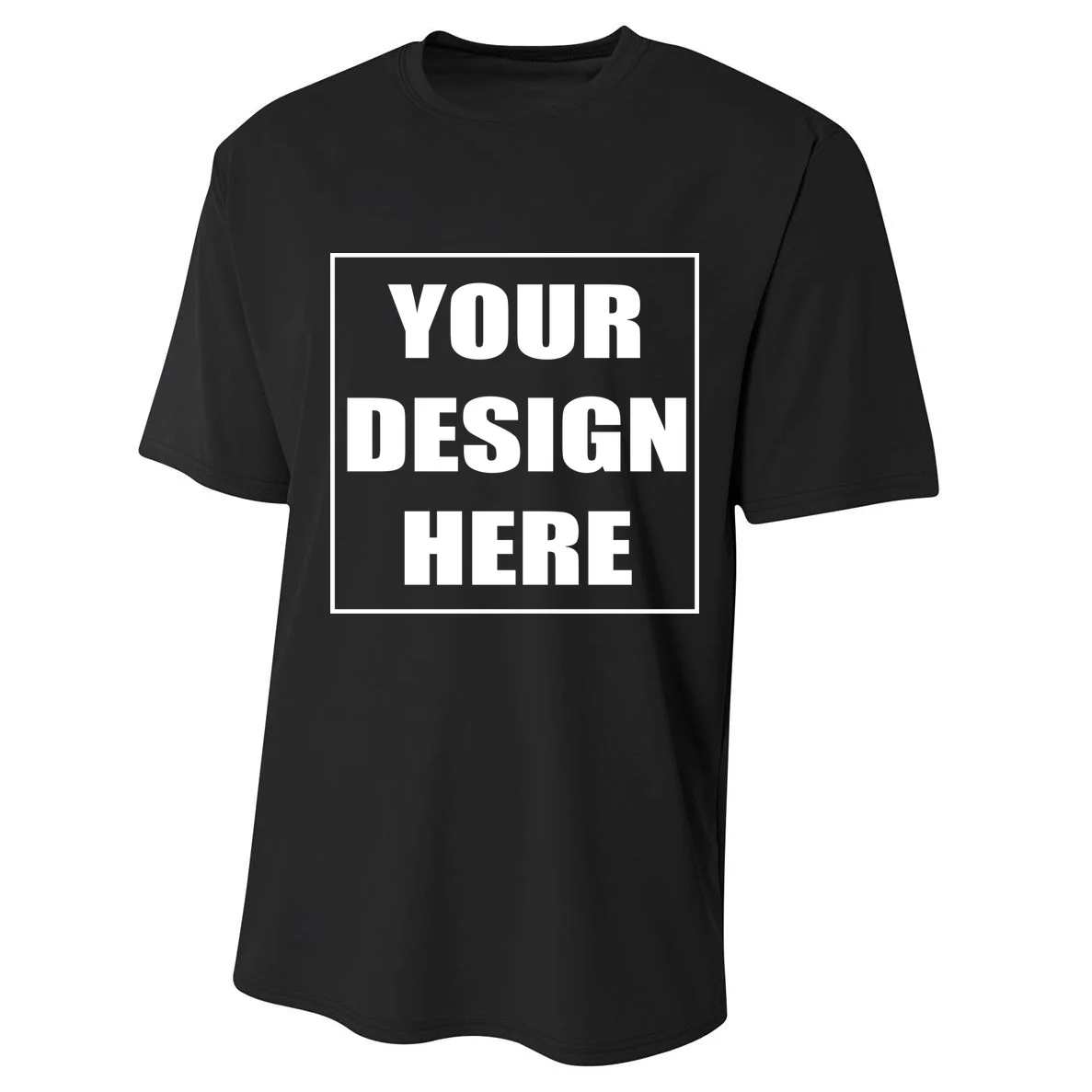 Create Your Own Custom Men's Performance T-Shirt Front