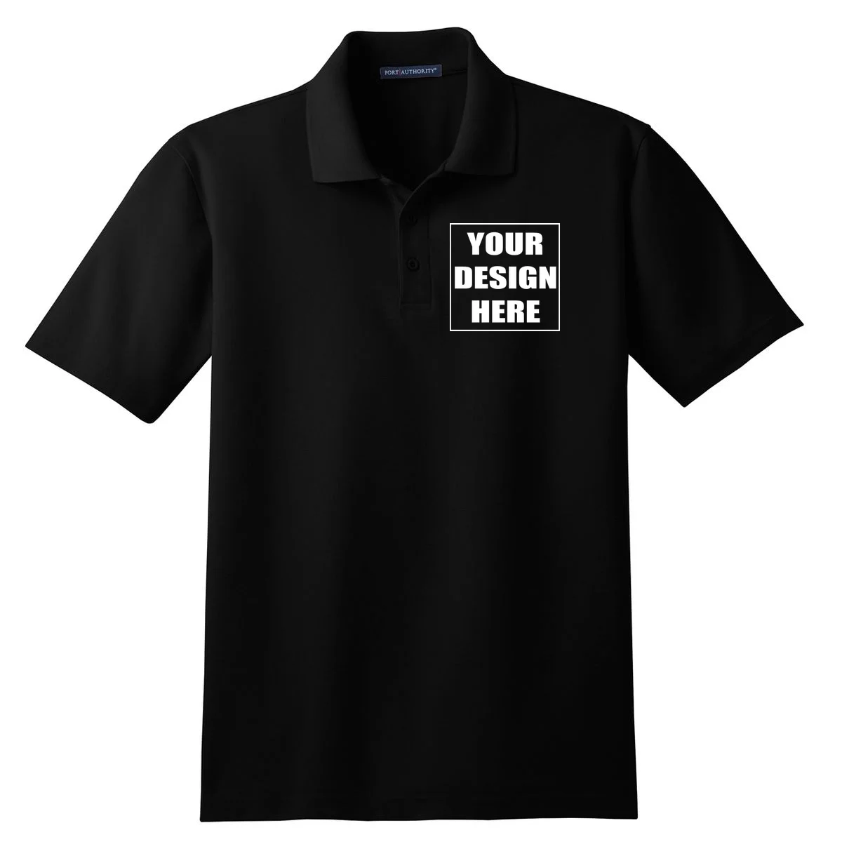 Create Your Own Custom Men's Stain-Release Polo Front