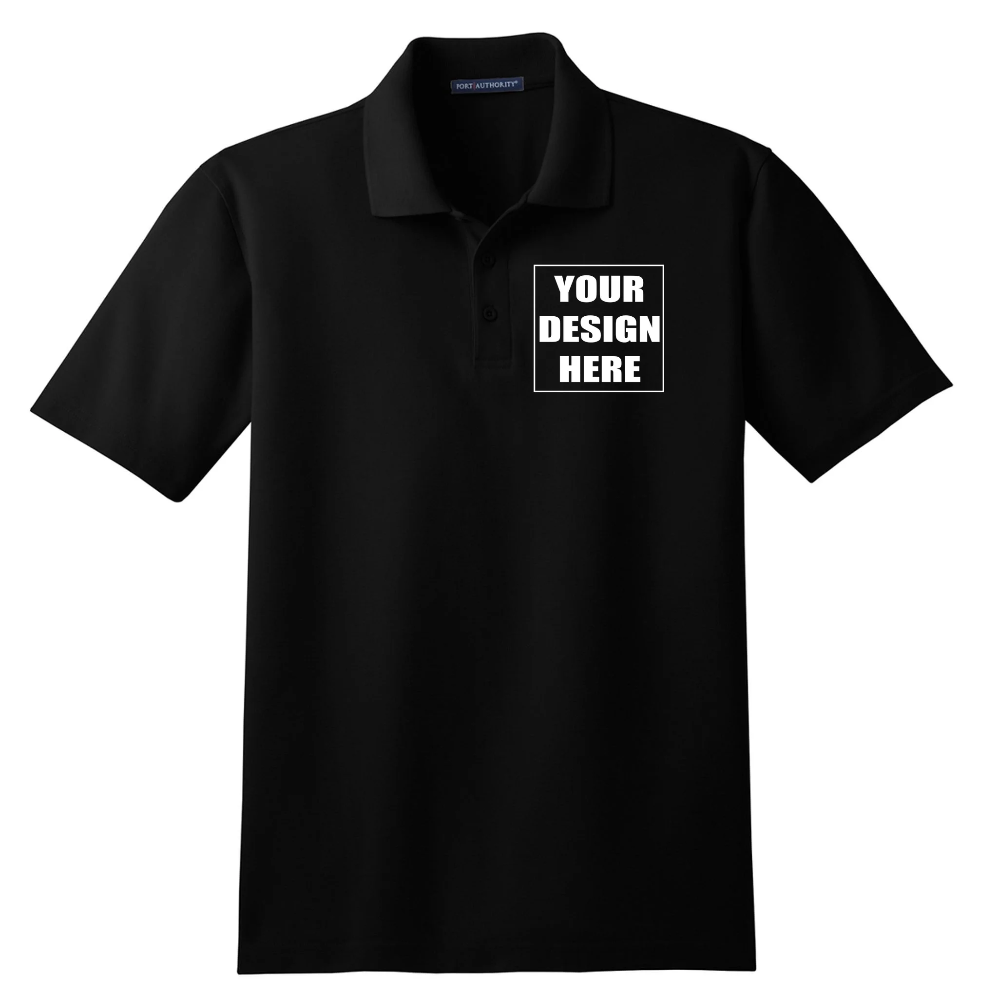 Create Your Own Custom Men's Stain-Release Polo Front