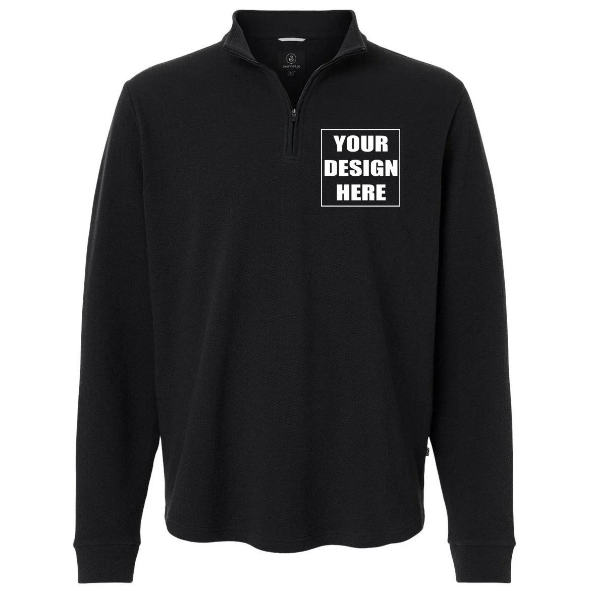 Create Your Own Custom Men's Luke Quarter-Zip Pullover Front