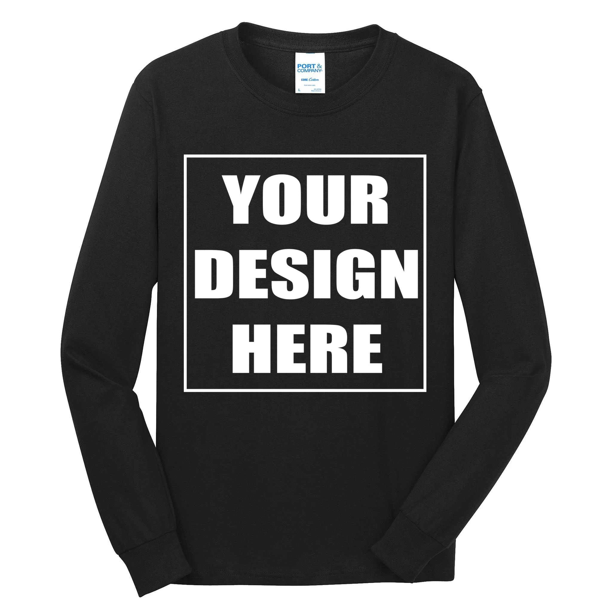 Create Your Own Custom Men's Tall Long Sleeve Shirt Front