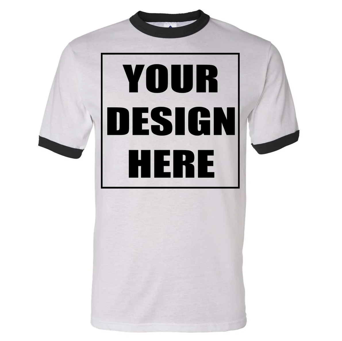Create Your Own Custom Men's Ringer T-Shirt Front