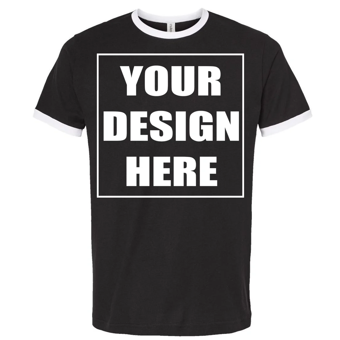 Create Your Own Custom Men's Ringer T-Shirt Front