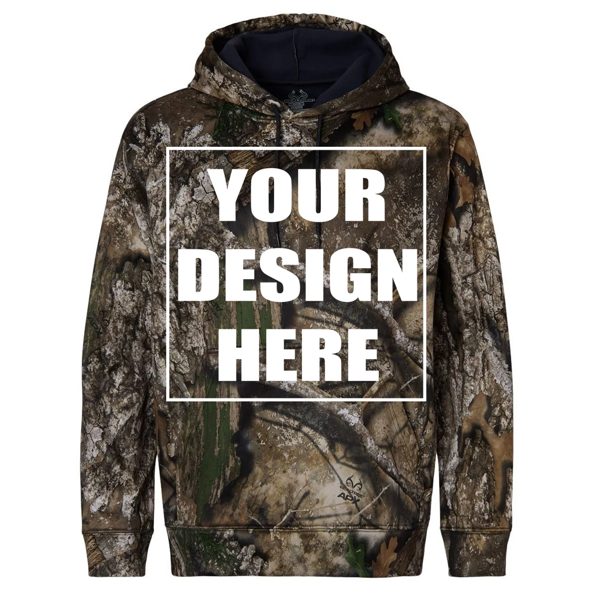 Create Your Own Custom RealTree Men's Performance Hoodie Front