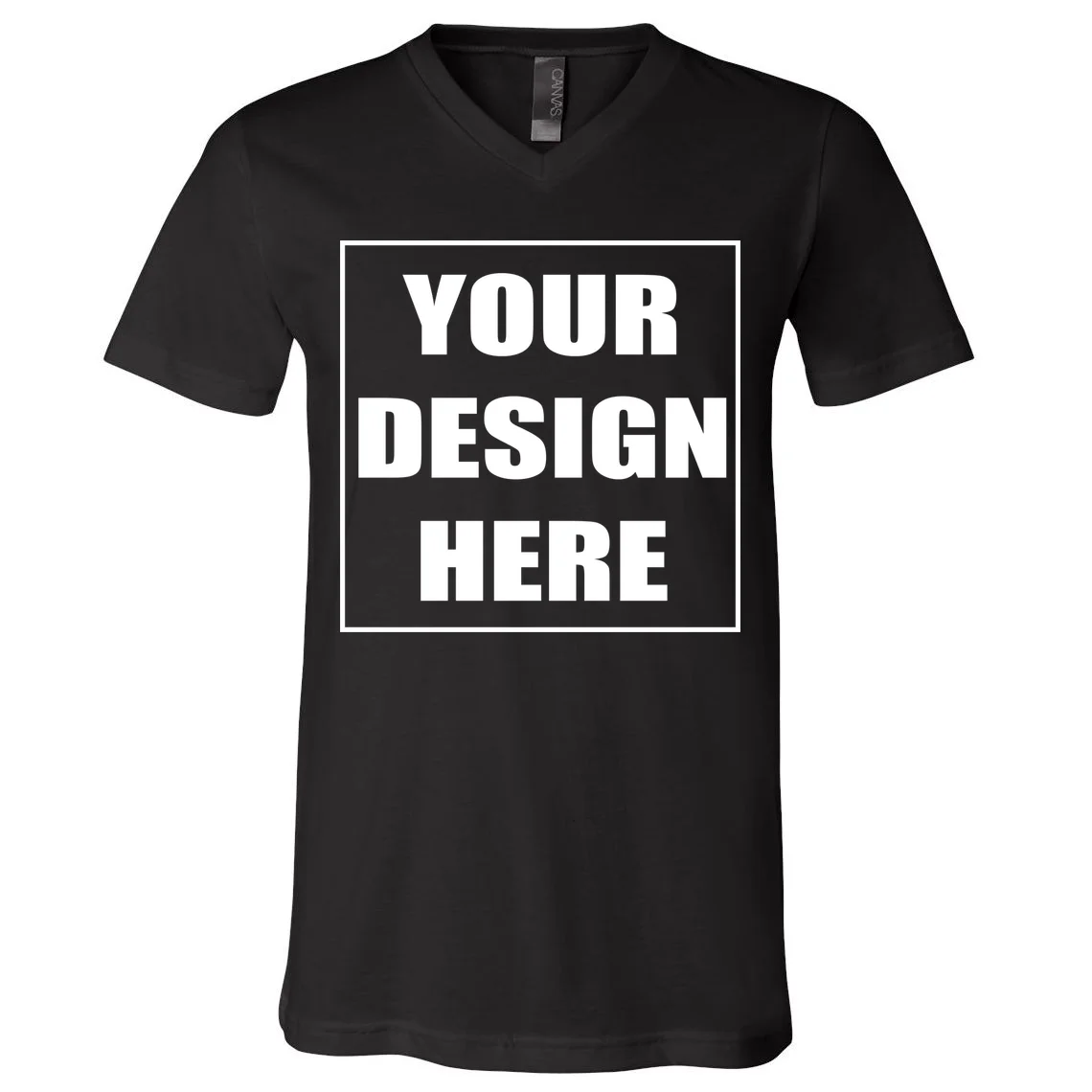 Create Your Own Custom V-Neck T-Shirt Front