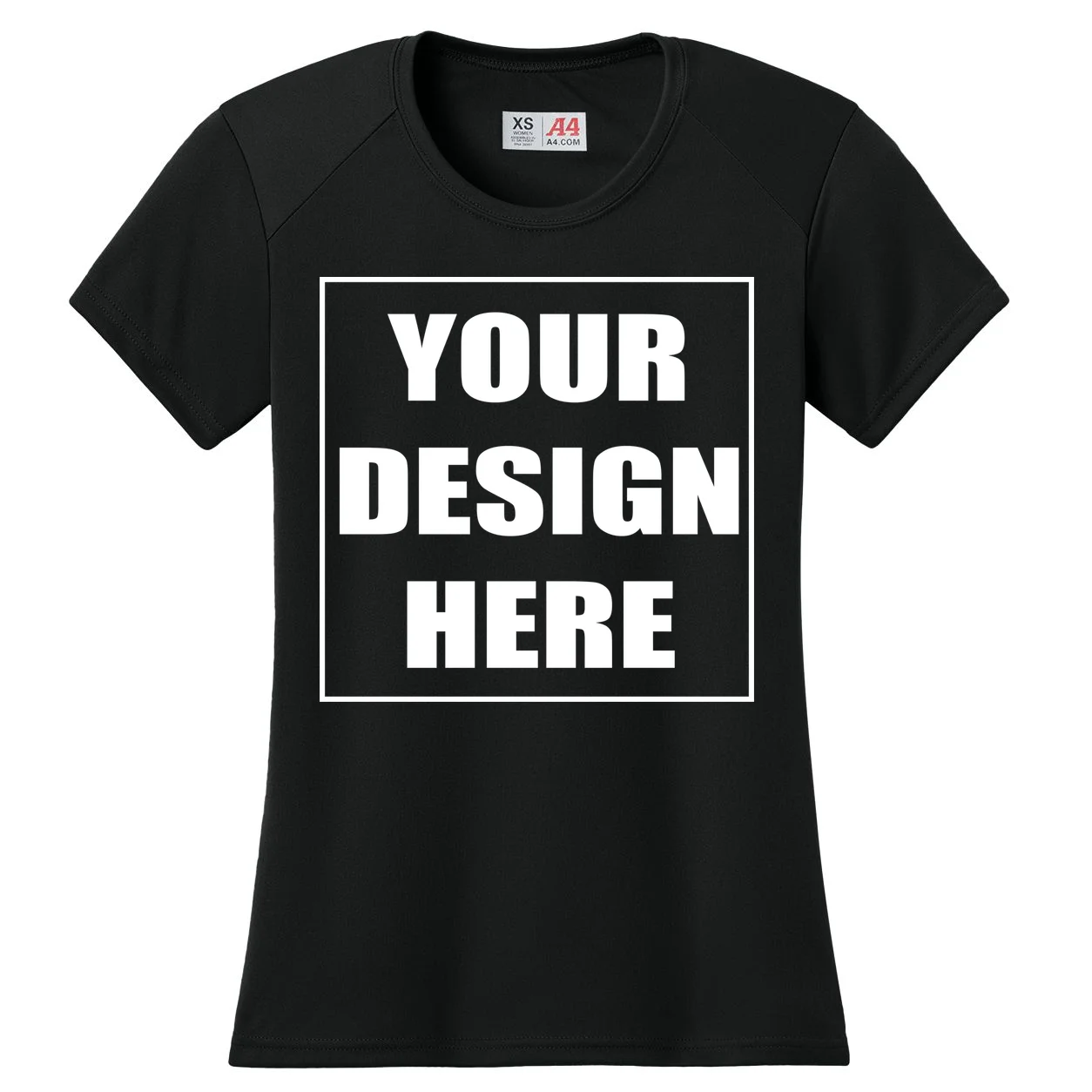 Create Your Own Custom Women's Performance T-Shirt Front
