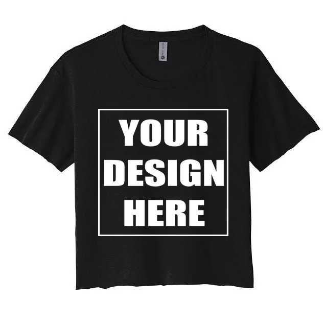 Create Your Own Custom Women's Crop Top T-Shirt Front