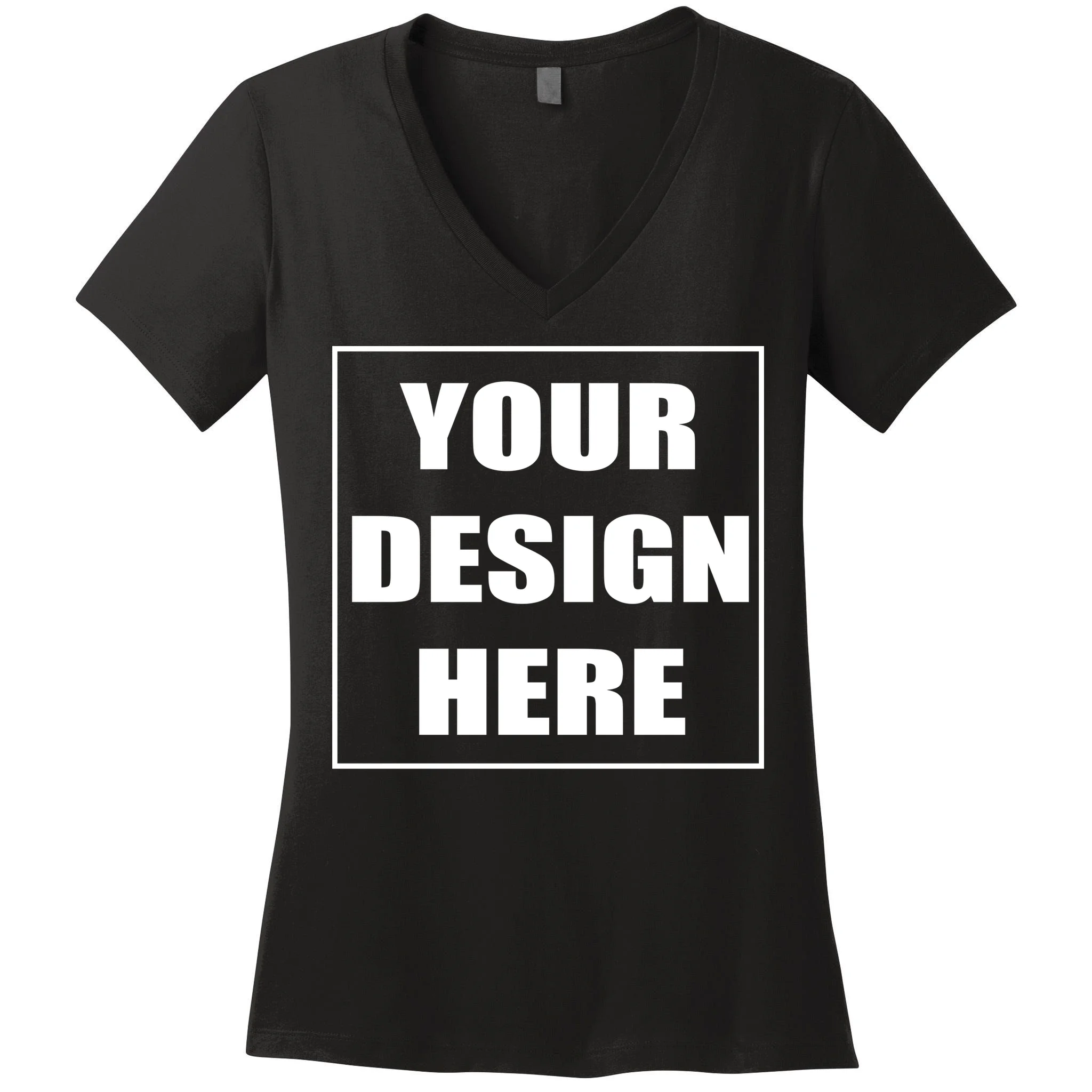Create Your Own Custom Women's V-Neck T-Shirt Front