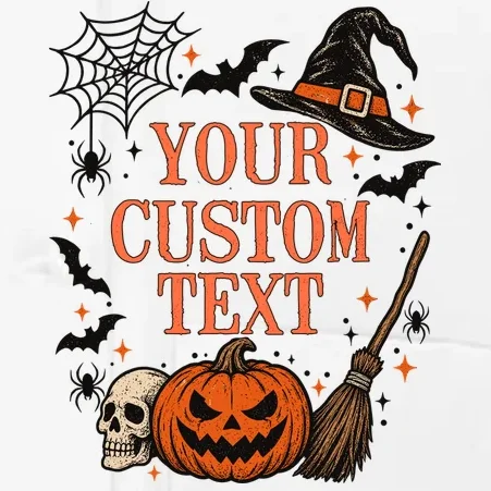 Custom Vintage Halloween Men's Chef Coat - Front - Close-up