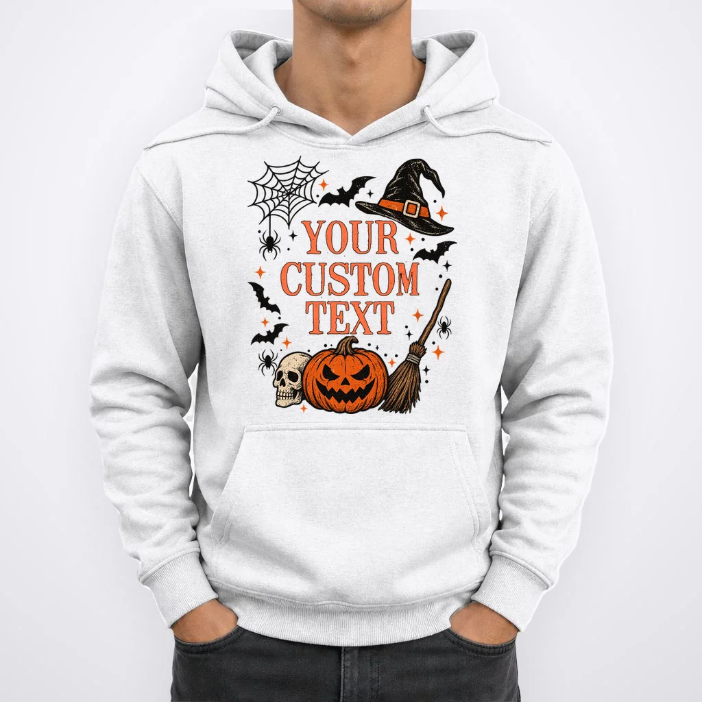 Custom Vintage Halloween Men's Hoodie - Front 1