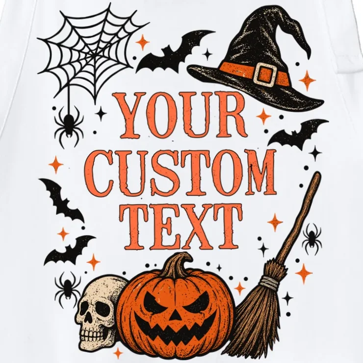 Custom Vintage Halloween Apron - Front - Close-up