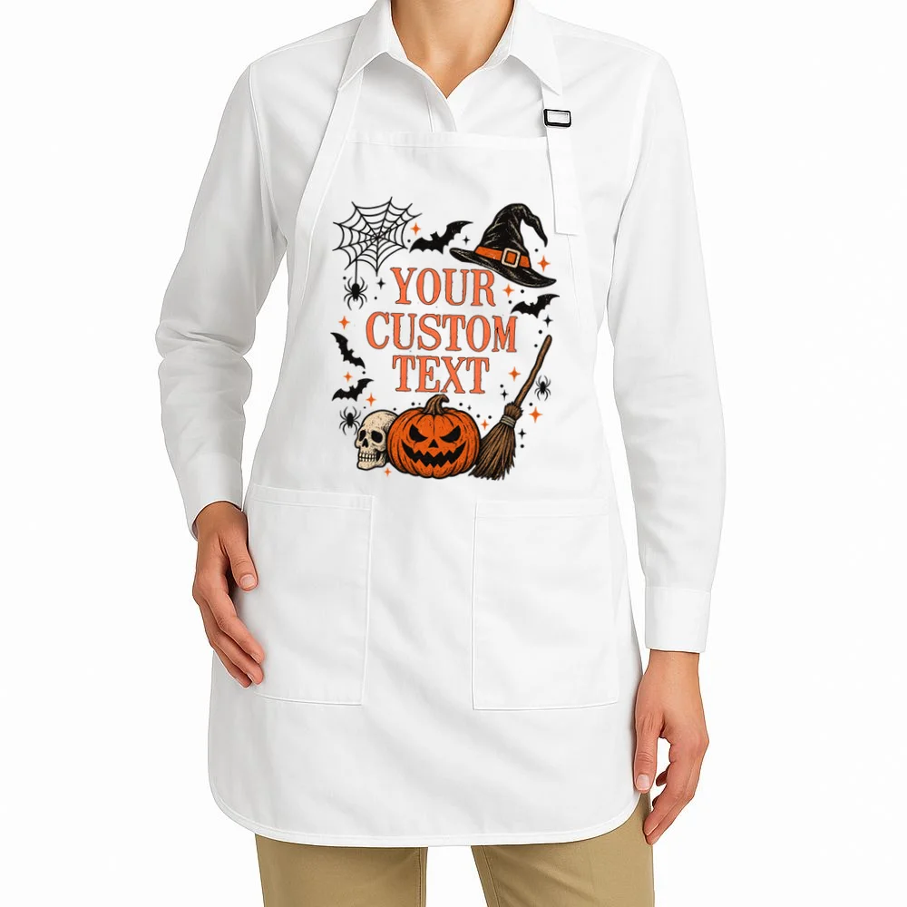 Custom Vintage Halloween Apron - Front 1
