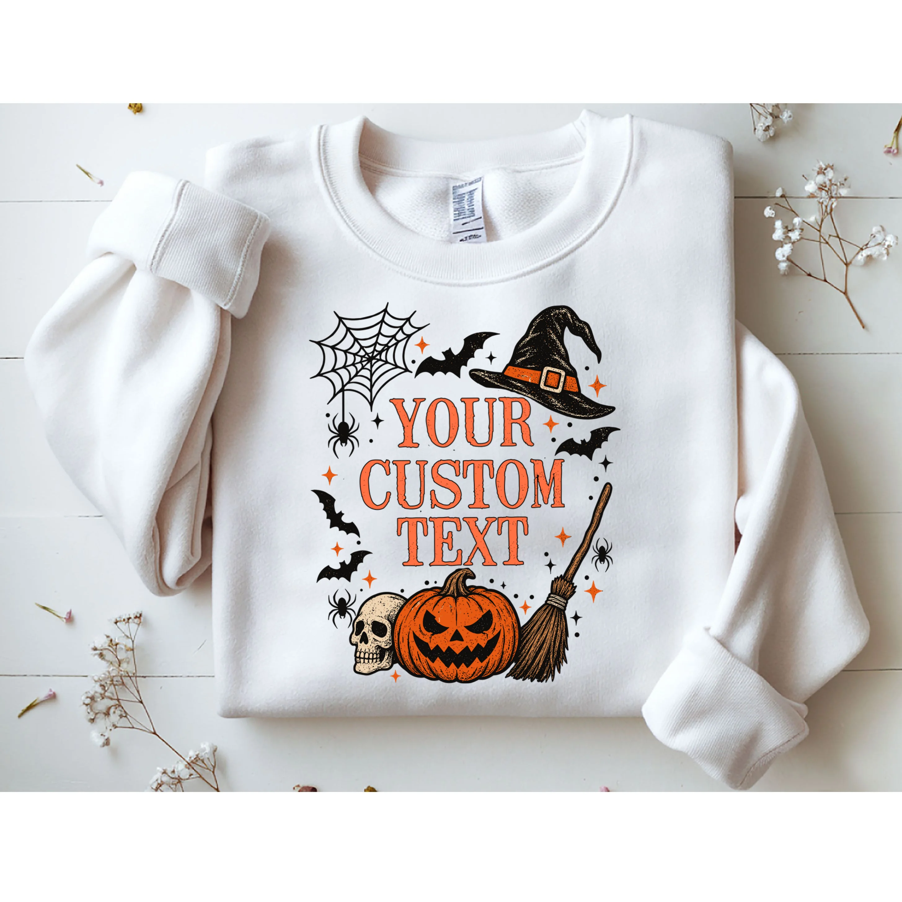 Custom Vintage Halloween Men's Sweatshirt - Front 1