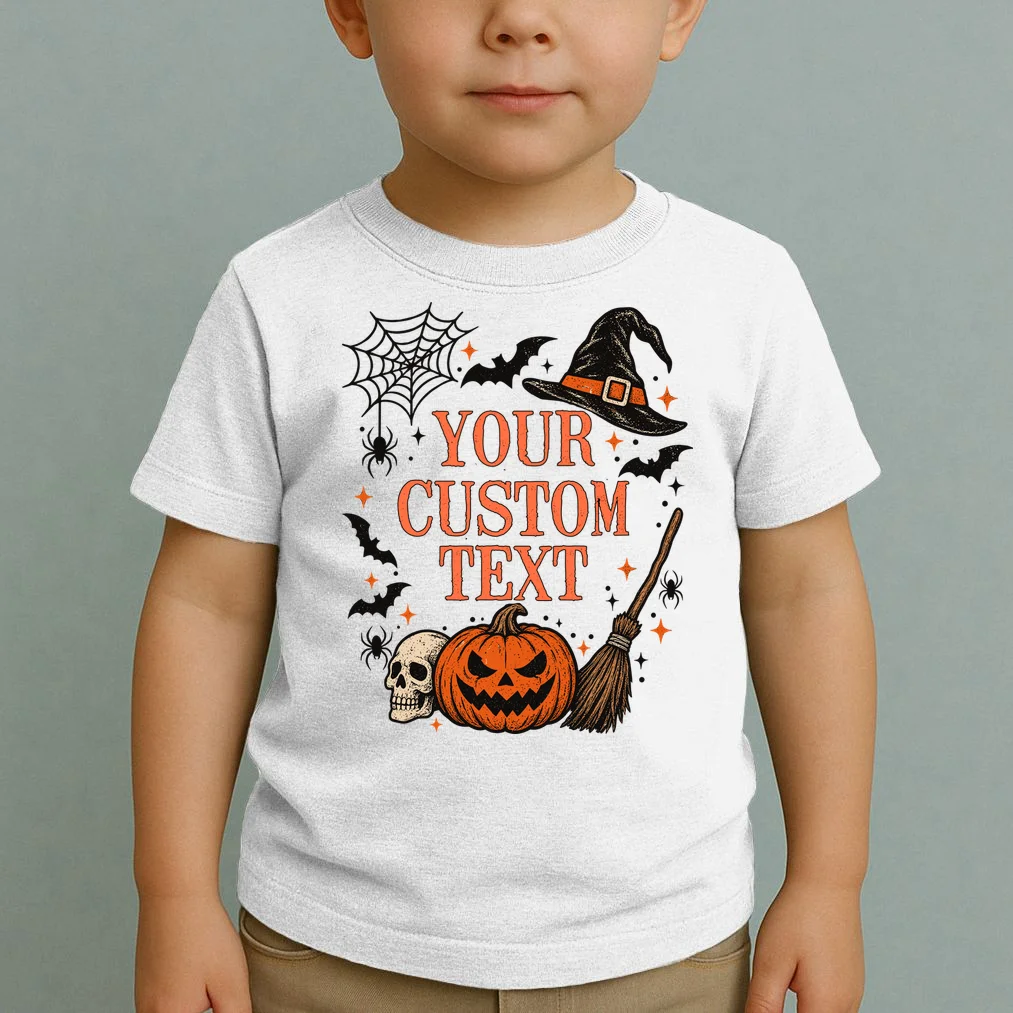 Custom Vintage Halloween Toddler T-Shirt - Front 1