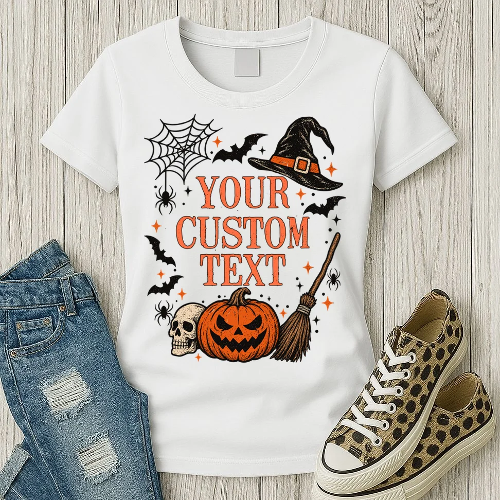 Custom Vintage Halloween Women's T-Shirt - Front 2