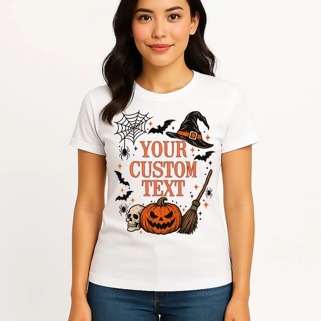 Custom Vintage Halloween Women's T-Shirt - Front 3