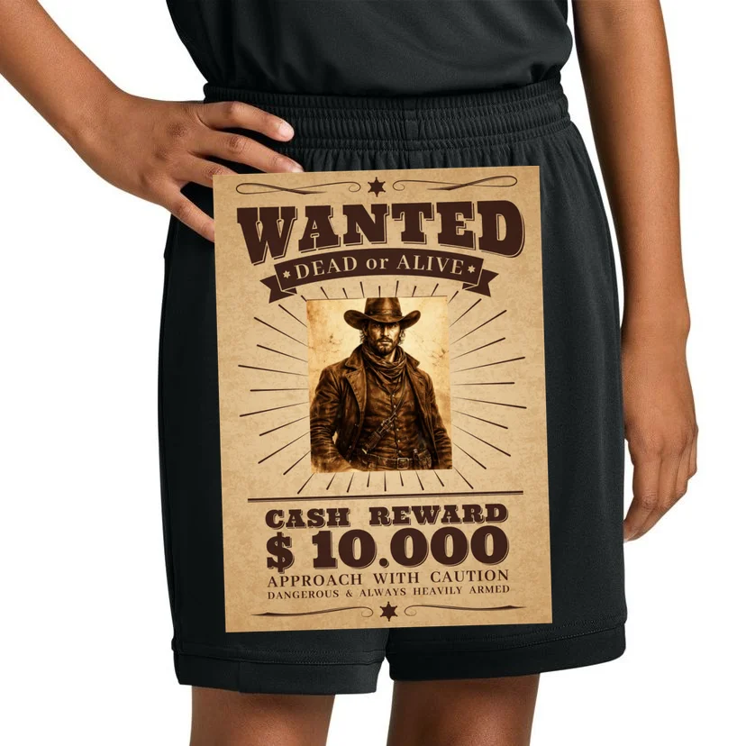 Custom Wanted Poster Photo Picture Kids Shorts - Front 1