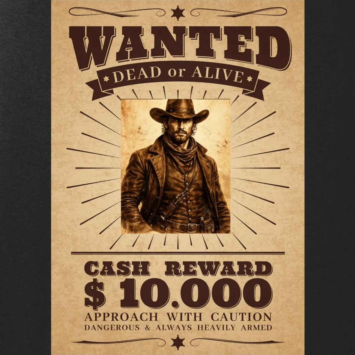 Custom Wanted Poster Photo Picture Women's Tank Top - Front - Close-up
